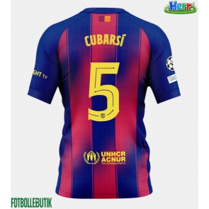 Barcelona Pau Cubarsi #5 Hemmatröja 2025-26 Kortärmad